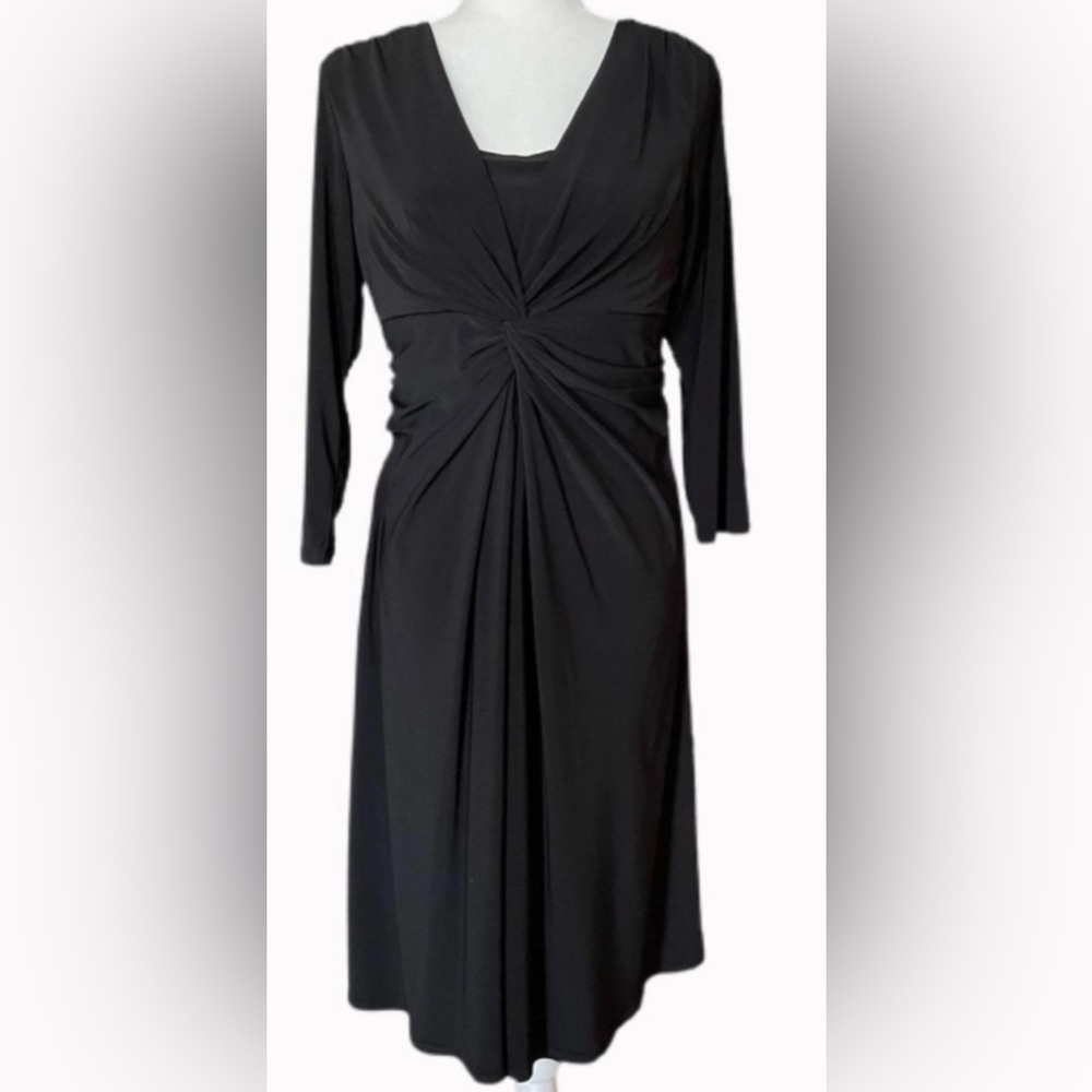NWT Chaps Black Knotted Dress Size M